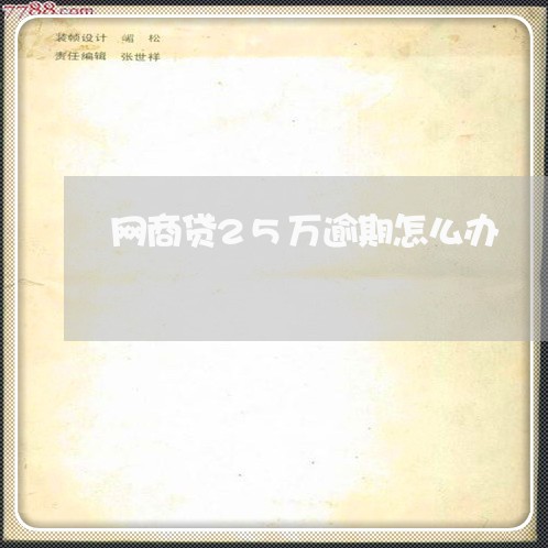 网商贷25万逾期怎么办/2023011939481 网商贷25万逾期怎么办/2023011939481