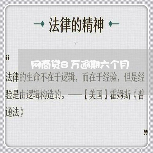 网商贷8万逾期六个月/2023013028691