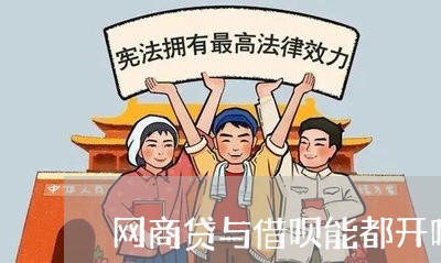 网商贷与借呗能都开吗/2023022879382
