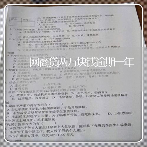 网商贷两万块钱逾期一年/2023030160726 网商贷两万块钱逾期一年/2023030160726
