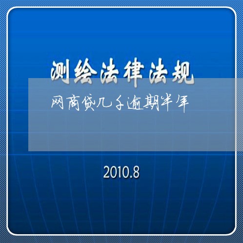 网商贷几千逾期半年/2023012840681