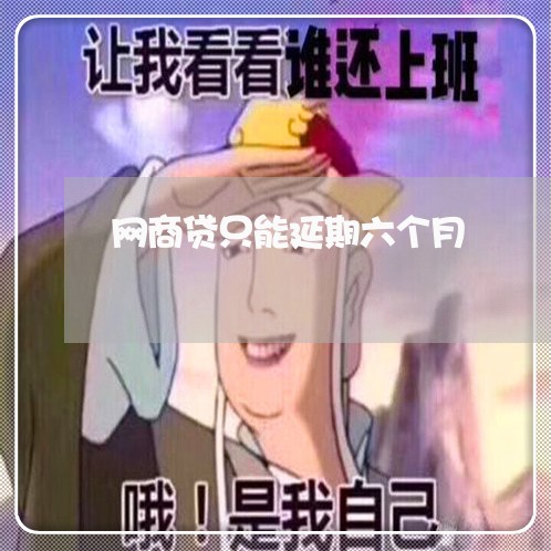 网商贷只能延期六个月/2023120893925