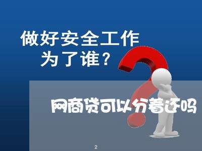 网商贷可以分着还吗/2023120778474