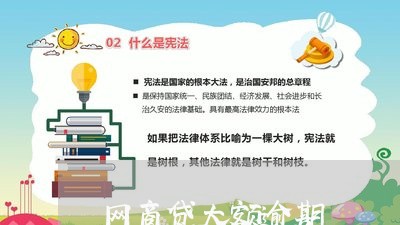 网商贷大额逾期