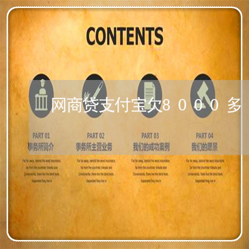 网商贷支付宝欠8000多 网商贷支付宝欠8000多