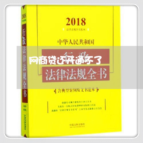 网商贷还开通不了/2023112550584