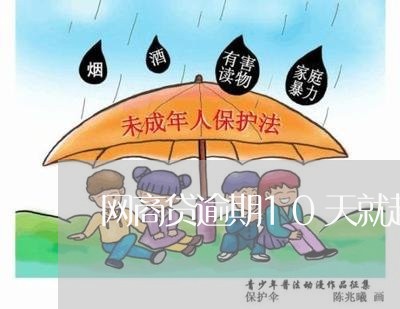 网商贷逾期10天就起诉吗/2023012766370