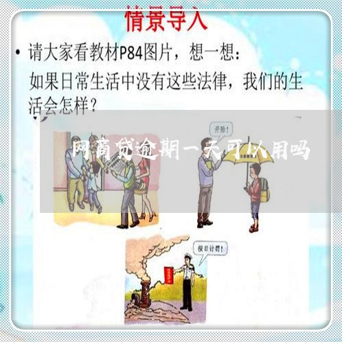 网商贷逾期一天可以用吗/2023012740583