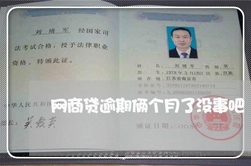 网商贷逾期俩个月了没事吧/2023100704370