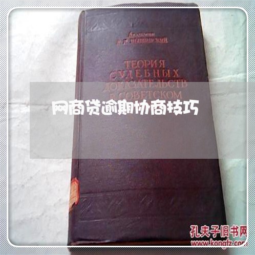 网商贷逾期协商技巧/2023030170372