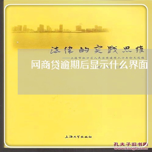 网商贷逾期后显示什么界面/2023030183927 网商贷逾期后显示什么界面/2023030183927