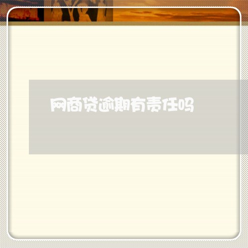 网商贷逾期有责任吗/2023022856250 网商贷逾期有责任吗/2023022856250