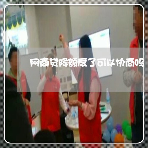 网商贷降额度了可以协商吗/2023112617258