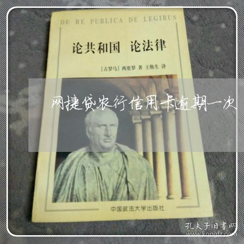 网捷贷农行信用卡逾期一次/2023041256191 网捷贷农行信用卡逾期一次/2023041256191