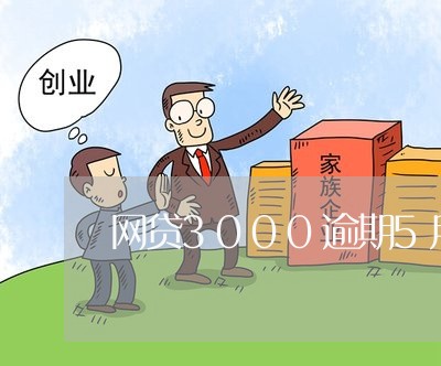 网贷3000逾期5月利息多少啊/2023100752514