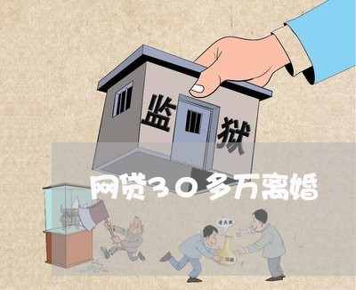 网贷30多万离婚