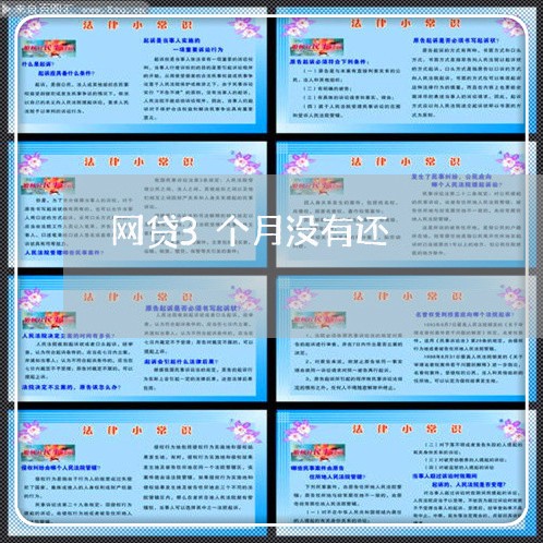 网贷3个月没有还/2023120795815