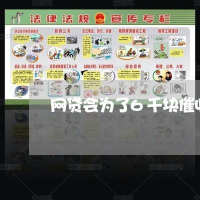 网贷会为了6千块催收 网贷会为了6千块催收