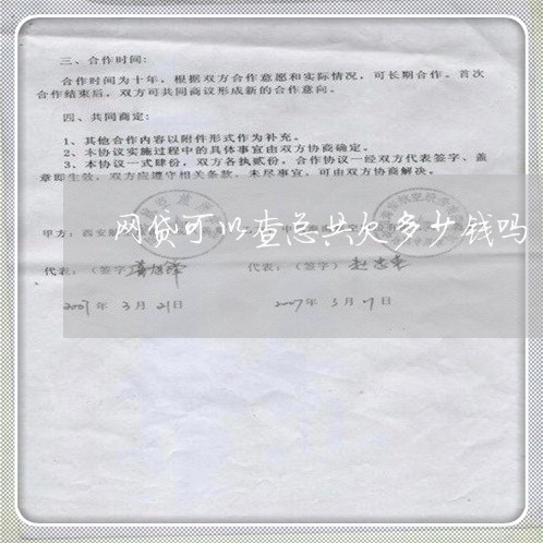 网贷可以查总共欠多少钱吗 网贷可以查总共欠多少钱吗