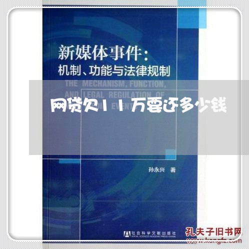 网贷欠11万要还多少钱 网贷欠11万要还多少钱