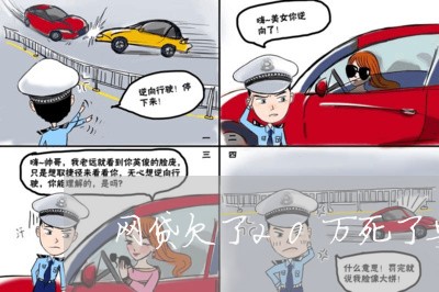 网贷欠了20万死了要还吗/2023111759362