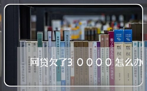 网贷欠了30000怎么办 网贷欠了30000怎么办