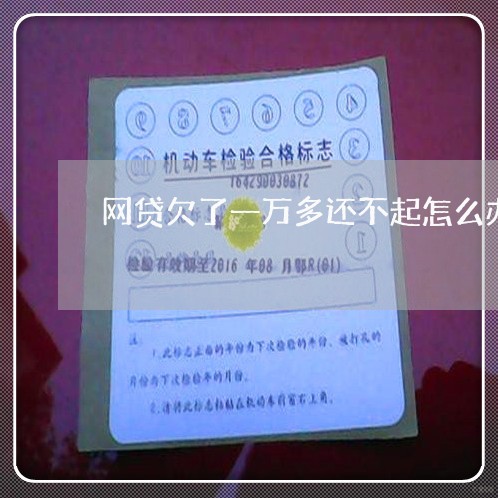 网贷欠了一万多还不起怎么办呢 网贷欠了一万多还不起怎么办呢