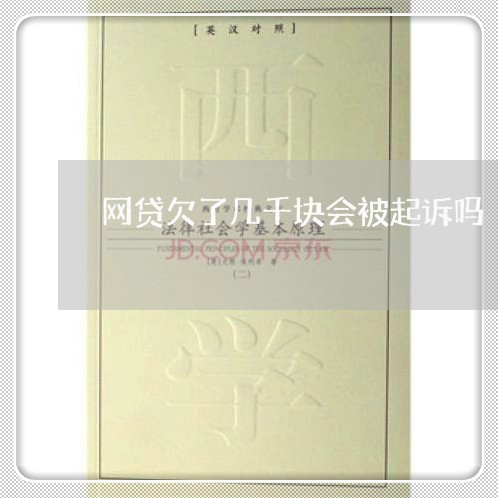 网贷欠了几千块会被起诉吗