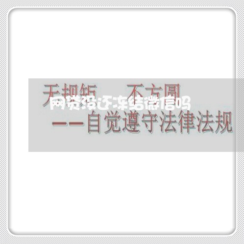 网贷没还冻结微信吗/2023120740591