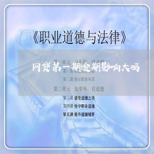 网贷第一期逾期影响大吗/2023012752412