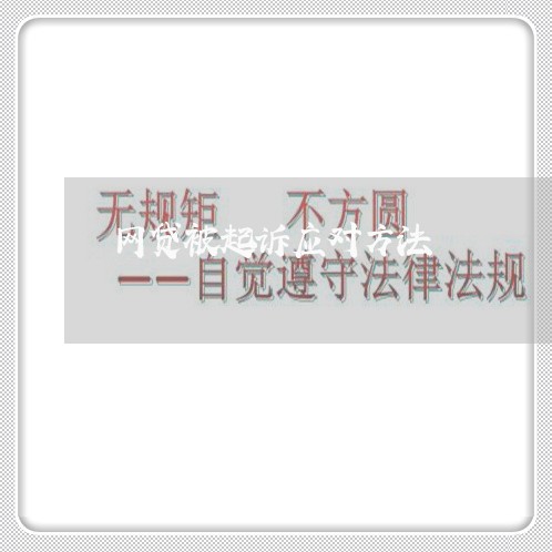 网贷被起诉应对方法/2023112530373