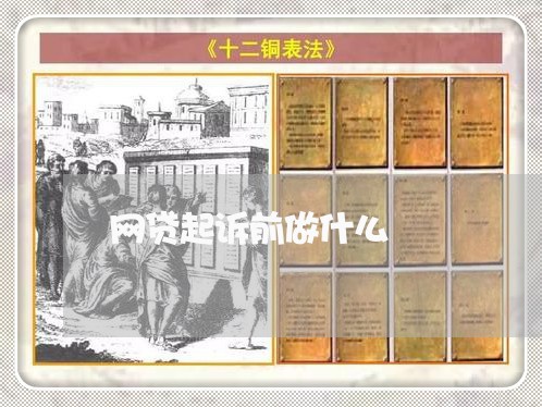 网贷起诉前做什么