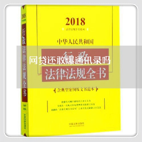 网贷还敢爆通讯录吗/2023020600453