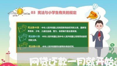 网贷还款一月就开始逾期/2023120452613