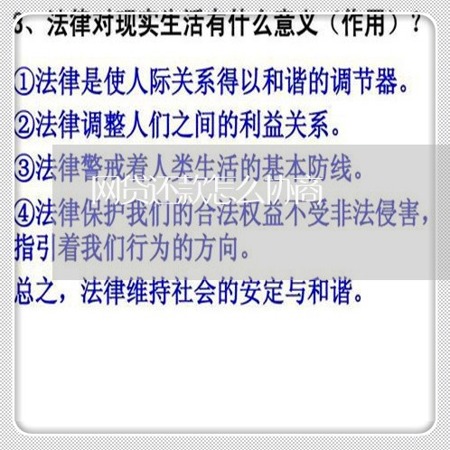 网贷还款怎么协商/2023030226947