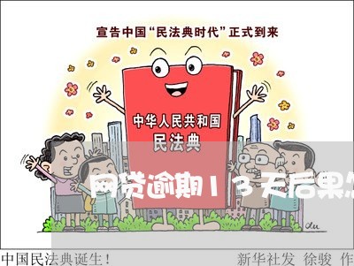 网贷逾期13天后果怎样/2023082780726