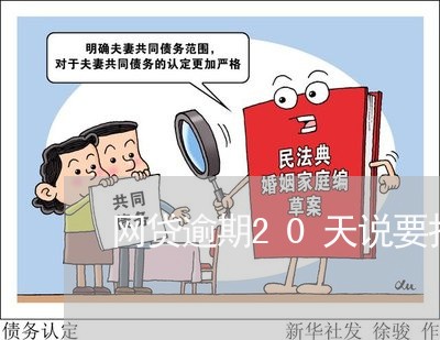 网贷逾期20天说要报警/2023120438141