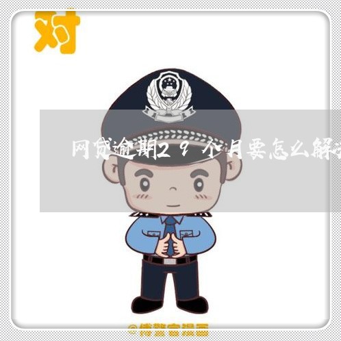 网贷逾期29个月要怎么解决 网贷逾期29个月要怎么解决