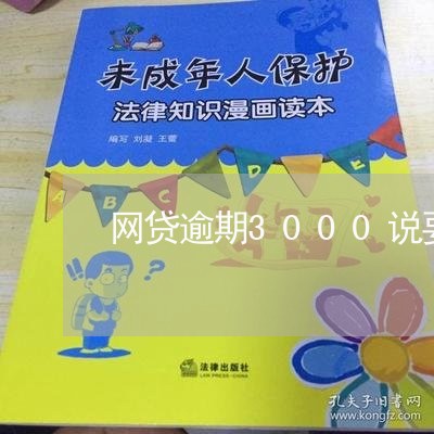 网贷逾期3000说要开庭处理 网贷逾期3000说要开庭处理