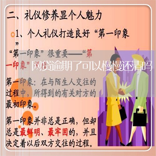 网贷逾期了可以慢慢还清吗