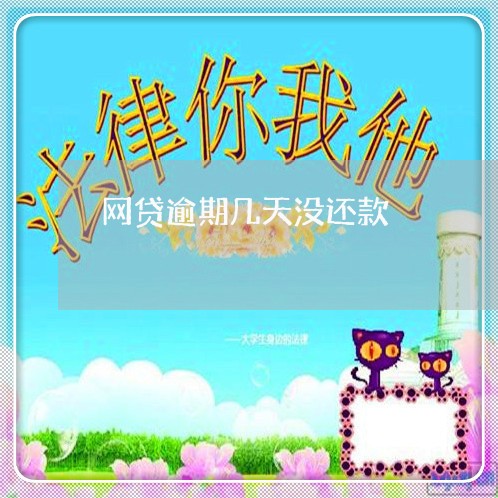 网贷逾期几天没还款/2023080114848