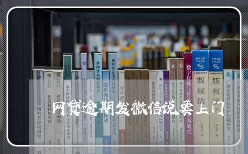 网贷逾期发微信说要上门/2023120560472