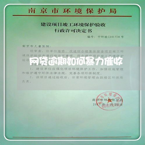 网贷逾期如何暴力催收