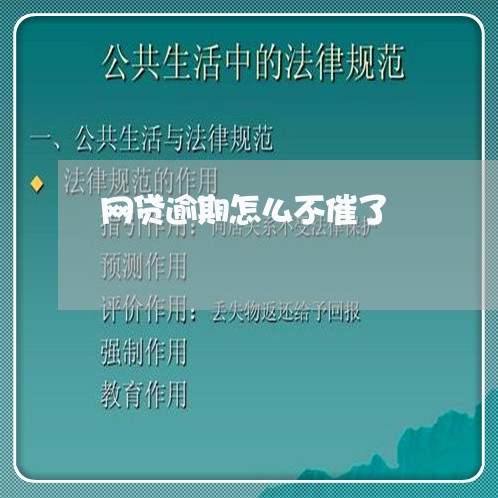 网贷逾期怎么不催了 网贷逾期怎么不催了