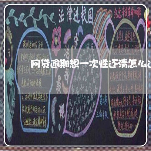 网贷逾期想一次性还清怎么还