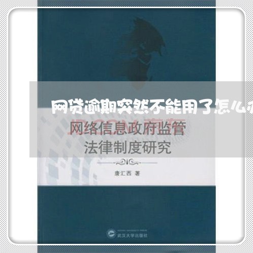 网贷逾期突然不能用了怎么办 网贷逾期突然不能用了怎么办