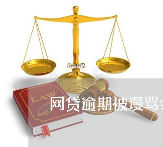 网贷逾期被谩骂会怎么样/2023120483869