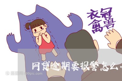 网贷逾期要报警怎么办呀/2023120494816