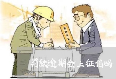 罚款逾期会上征信吗