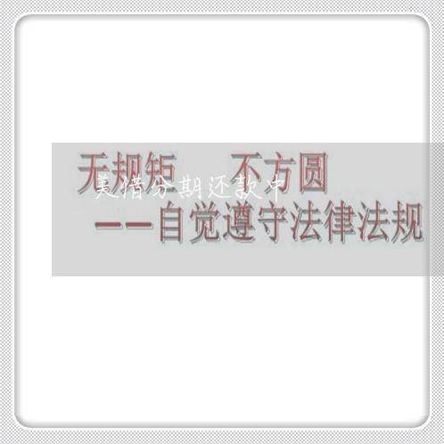 美借分期还款中 美借分期还款中